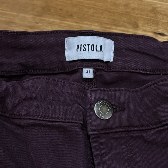 Pistola Women’s Size 31 Hannah Skinny Cargo Pants in Burgundy - Picture 3 of 7